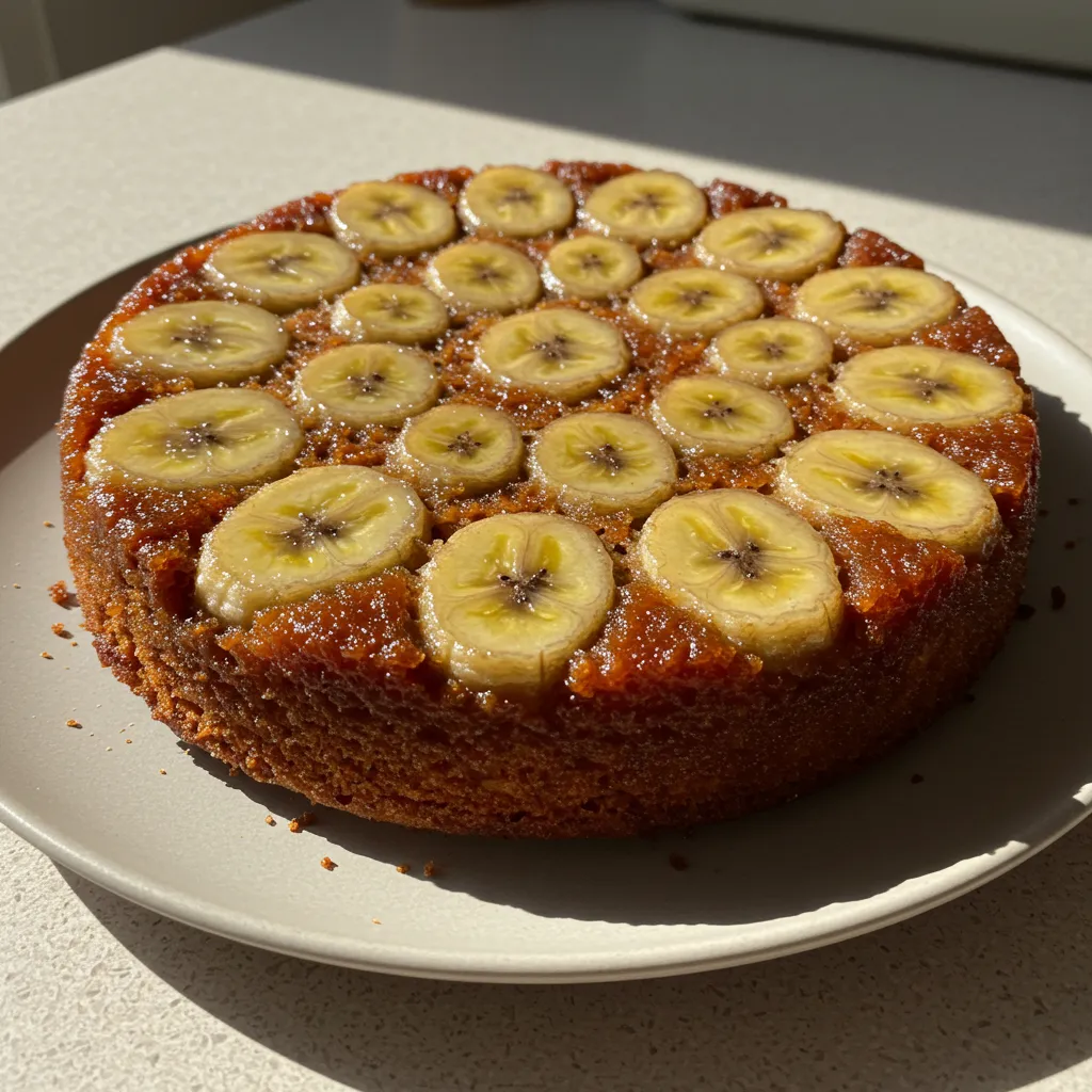 Caramelized Banana Upside Down Cake: Tonight's Ultimate Sweet Indulgence - secondary view